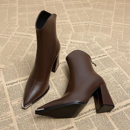 Gabriella™ | Chelsea Boots med Krom-detalj